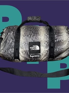 Supreme The North Face Snakeskin Flyweight Duffle Bag